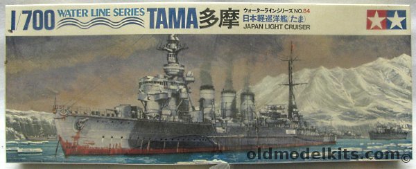 Tamiya 1/700 IJN Tama Light Cruiser, 84 plastic model kit